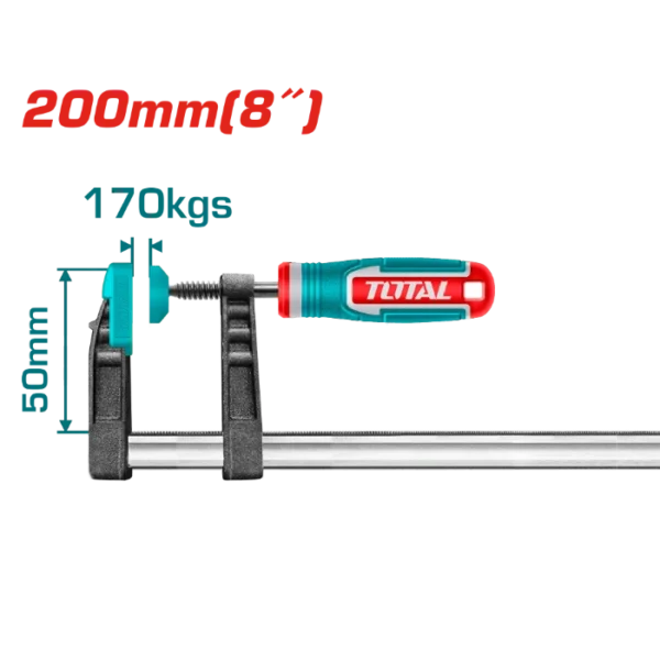 СТОЛАРСКА СТЕГА ТИП F 50x200mm TOTAL THT1320502
