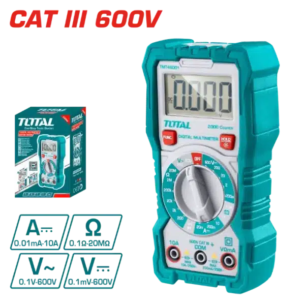 МУЛТИМЕТАР CAT III 600V TOTAL TMT46001