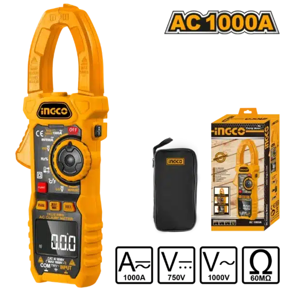 АМПЕР КЛЕШТА/ДЕТЕКТОР INGCO DCM10004