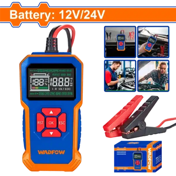 ТЕСТЕР ЗА АКУМУЛАТОР 12V/24V WADFOW WVTD1511