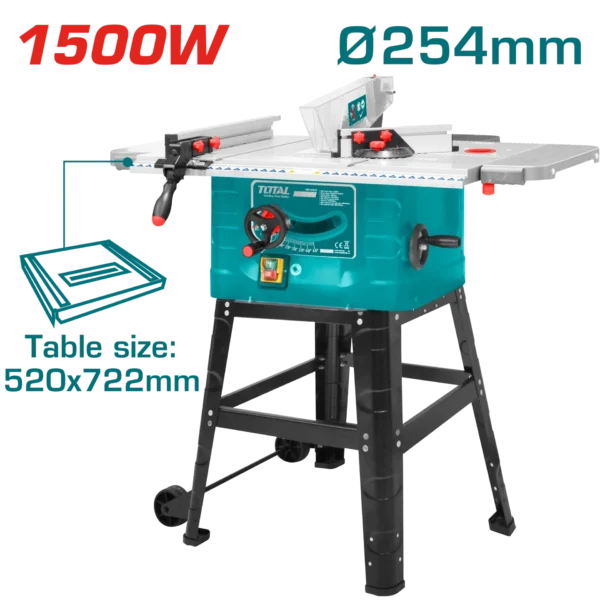 СТОЛЕН ЦИРКУЛАР 1500W 254mm TOTAL TS5152542