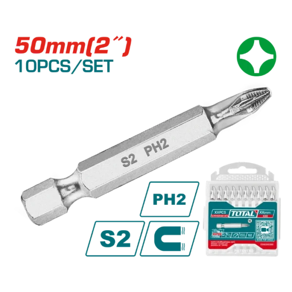 БИТ СЕТ 10/1 PH2x50mm TOTAL TAC16PH223