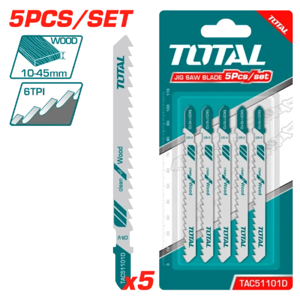 НОЖ ЗА УБОДНА ПИЛА ДРВО 5/1 TOTAL TAC51101D