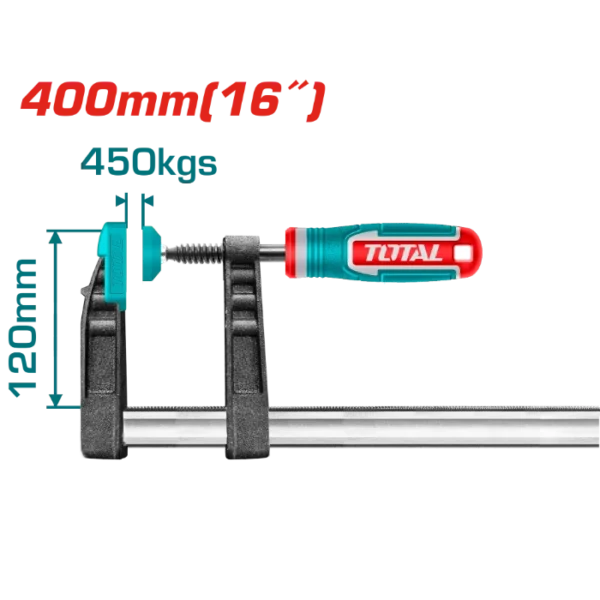 СТОЛАРСКА СТЕГА ТИП F 120x400mm TOTAL THT1321202