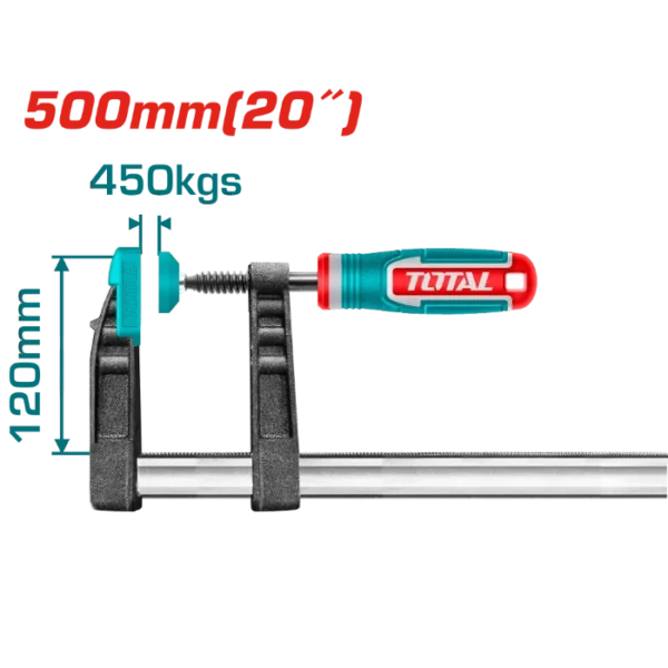 СТОЛАРСКА СТЕГА ТИП F 120x500mm TOTAL THT1321203