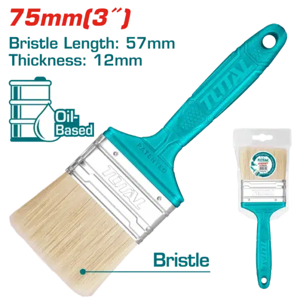 ЧЕТКА ЗА ФАРБАЊЕ 75mm ПВЦ РАЧКА TOTAL THT846036