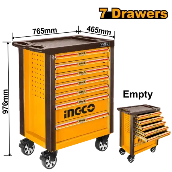 МЕТАЛНА КОЛИЧКА ЗА АЛАТ ПРАЗНА INGCO HDTC01072