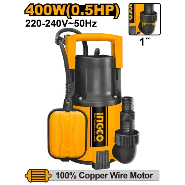ПОТОПНА ПУМПА ЗА ВОДА 0.4KW INGCO SPC4001