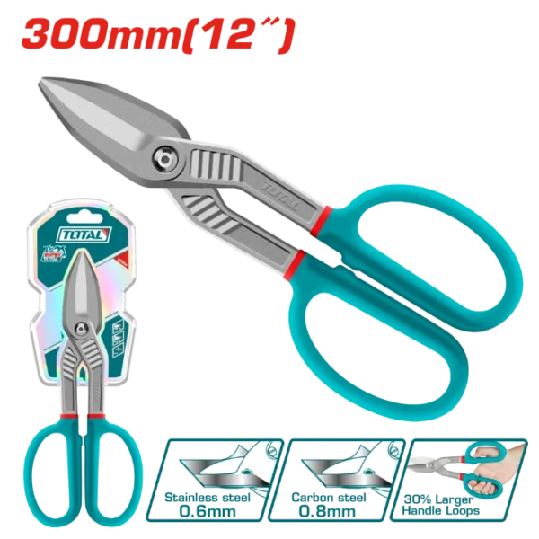 НОЖИЦИ ЗА ЛИМ 300mm ГОЛЕМИ TOTAL THT524121