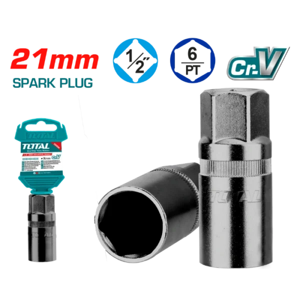 ПАТЕНТ КЛУЧ 1/2" 21mm ДОЛГ ЗА СВЕЌИЦИ TOTAL THSPS12216