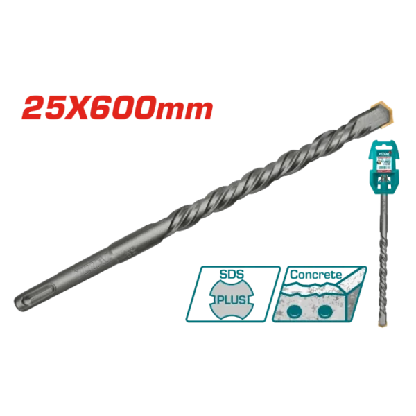 БУРГИЈА ЗА БЕТОН SDS+ 25x600mm TOTAL TAC312501