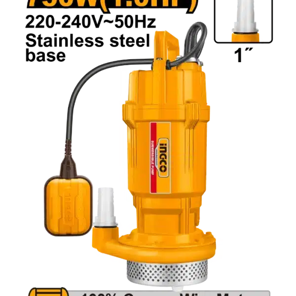 ПОТОПНА ПУМПА ЗА ВОДА 0.75KW-32M 1" INGCO SPC7508
