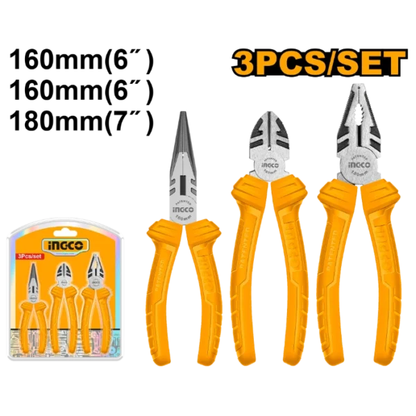КЛЕШТИ СЕТ 3/1 INGCO HKPS08311