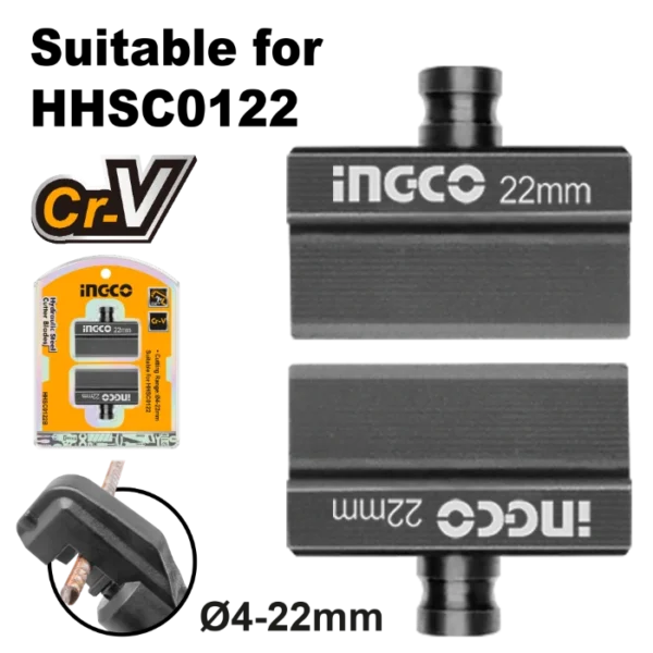 НОЖ 22mm ЗА ХИДРАУЛИЧНА МАШИНА ЗА КАБЕЛ INGCO HHSC0122B