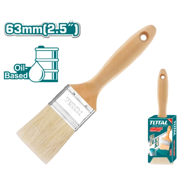 ЧЕТКА ЗА ФАРБАЊЕ 63mm ДРВЕНА РАЧКА TOTAL THT84252