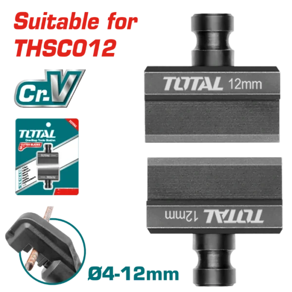 РЕЗЕРВА НОЖ 4-12mm ЗА ХИДРАУЛИКА ЗА КАБЕЛ TOTAL THSC012B