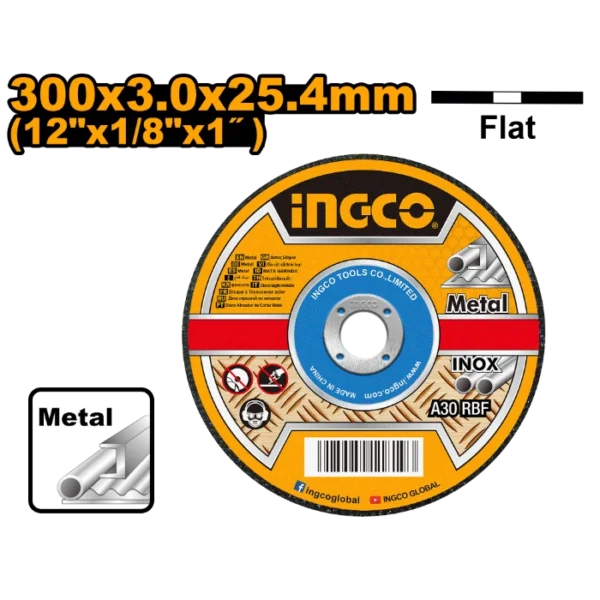 БРУСЕН КАМЕН ЗА МЕТАЛ 300x3.0x25.4mm INGCO MCD303001