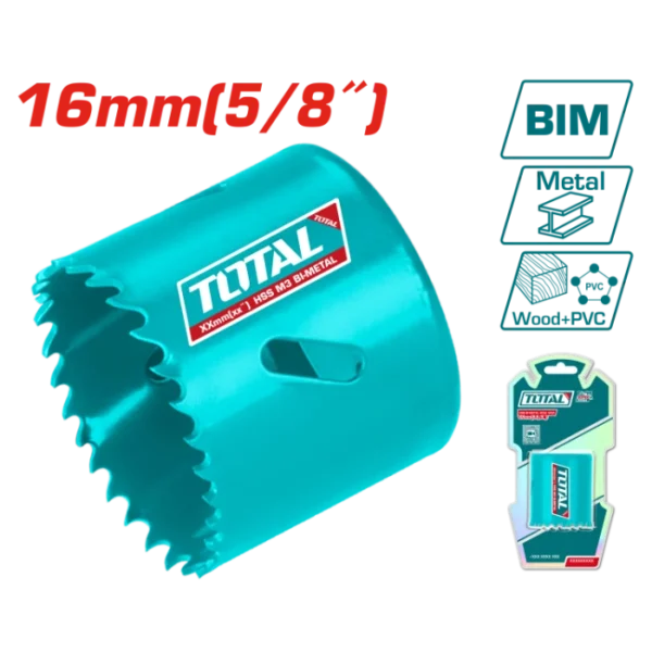 КРУЖНА ПИЛА ЗА МЕТАЛ 16mm TOTAL TAC410161