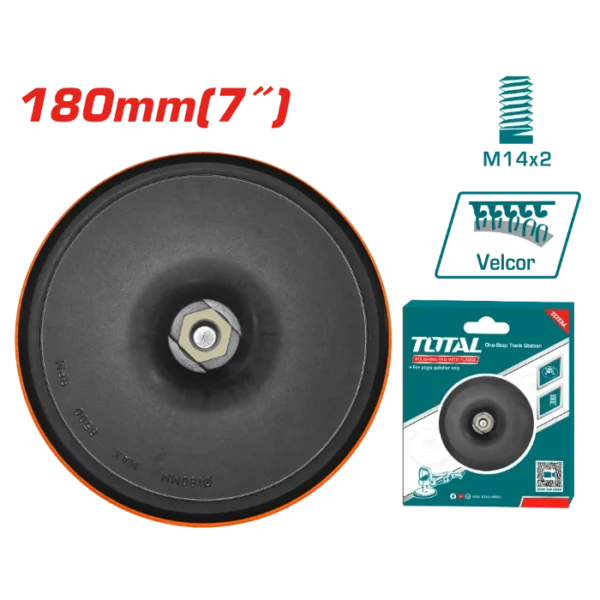 ДРЖАЧ ПОДЛОГА ЗА ПОЛИРАЊЕ ЗА БРУСИЛКА 180mm TOTAL TAC7121801