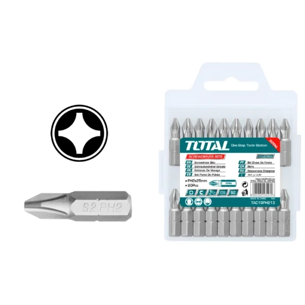 БИТ СЕТ 20/1 PH2x25mm TOTAL TAC16PH213