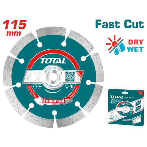 ДИЈАМАНТСКИ ДИСК 115mm УНИВЕРЗАЛЕН FAST CUT TOTAL TAC2111151