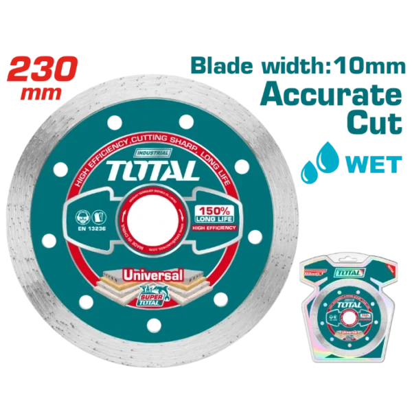 ДИЈАМАНТСКИ ДИСК 230mm УНИВЕРЗАЛЕН ACCURATE CUT TOTAL TAC2122301
