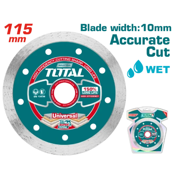 ДИЈАМАНТСКИ ДИСК 115mm УНИВЕРЗАЛЕН ACCURATE CUT TOTAL TAC2121151