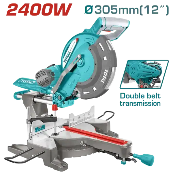 ЕЛЕКТРИЧЕН ПОТЕЗЕН ЦИРКУЛАР ГЕР 2400W 305mm TOTAL TS42183057