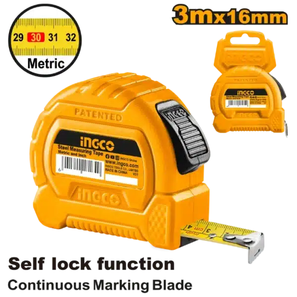 МЕТРО СС 3Mx16mm INGCO HSMT27316-1