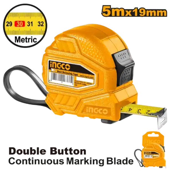 МЕТРО СС 5Mx19mm INGCO HSMT26519-1