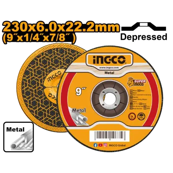 БРУСЕН КАМЕН 230x6.0x22.2mm ВДЛАБНАТ INGCO MGD602301