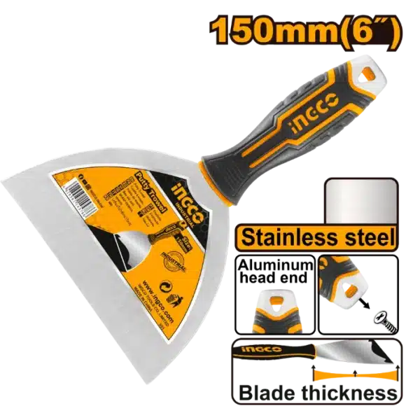 ШПАКЛA 150mm НЕРЃОСУВАЧКИ ЧЕЛИК INGCO HPUT18150