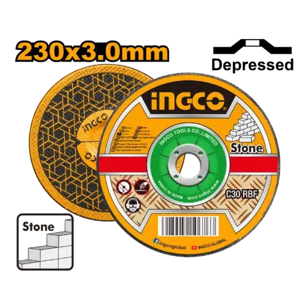 БРУСЕН КАМЕН ЗА БЕТОН 230x3.0mm ВДЛАБНАТ INGCO SCD302301