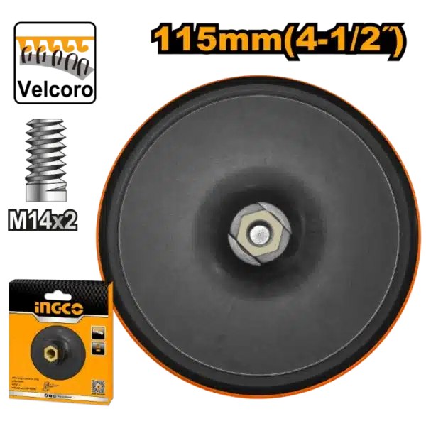 ДРЖАЧ ЗА ШМИРГЛА ЗА АГОЛНА БРУСИЛКА 115mm M14x2 INGCO APP0111151