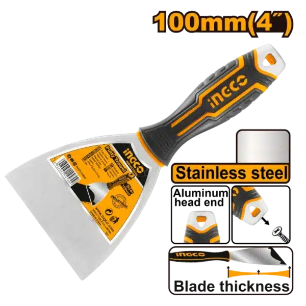 ШПАКЛA 100mm НЕРЃОСУВАЧКИ ЧЕЛИК INGCO HPUT18100