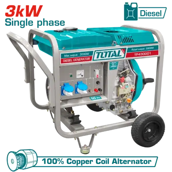 АГРЕГАТ ДИЗЕЛ 3000W TOTAL TP430001