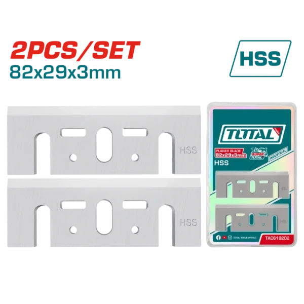 НОЖ ЗА ЕЛЕКТРИЧНО РЕНДЕ 82mm TOTAL TAC618202