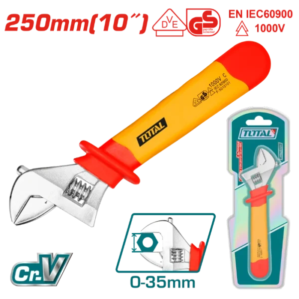 ФРАНЦУСКИ КЛУЧ ЕЛЕКТРИЧАРСКИ 250mm 0-35mm TOTAL THIADW101