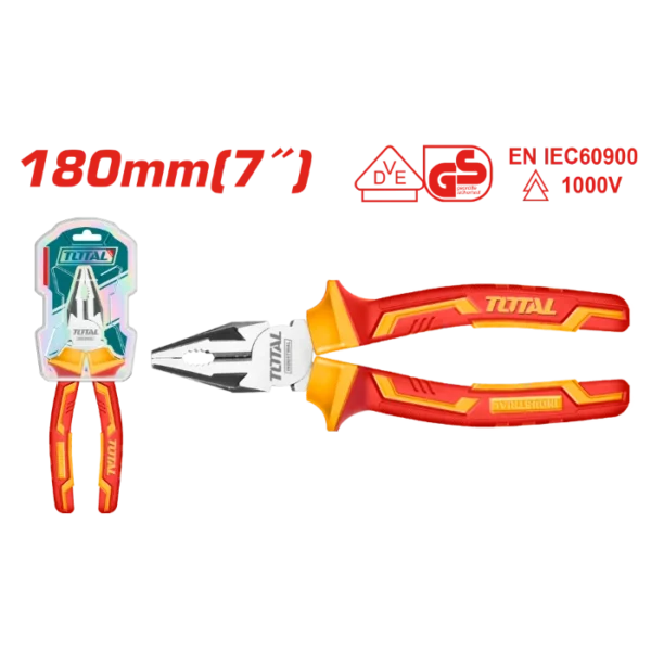 КЛЕШТА МОТОРЦАНГЛА ЕЛЕКТРИЧАРСКА 180mm TOTAL THTIP2171