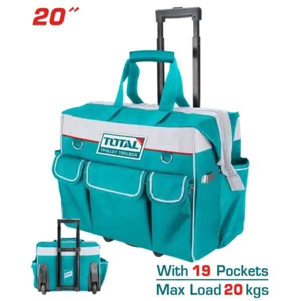 ТОРБА ЗА АЛАТ 20" СО ТРКАЛА TOTAL THRRTB2001