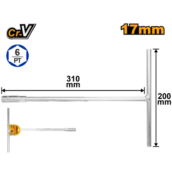 Т-КЛУЧ 17mm INGCO HTSW1708