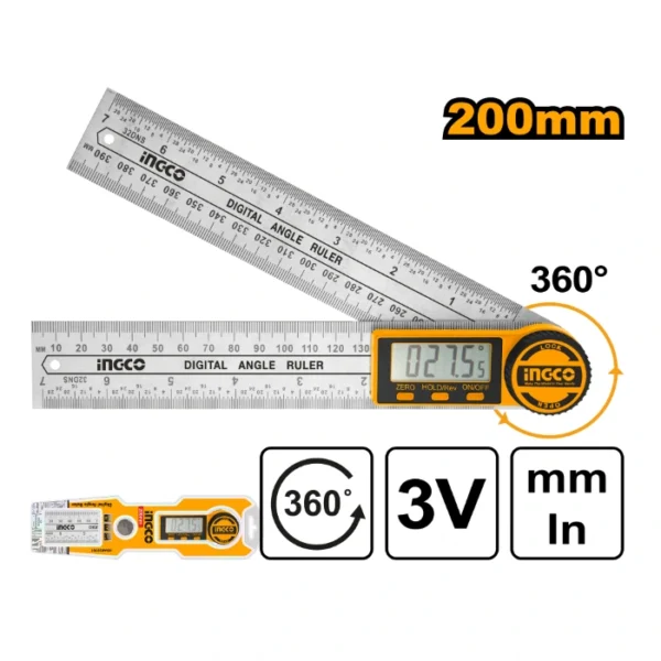 ДИГИТАЛЕН АГЛОМЕР 360 INGCO 200mm HDAR20701