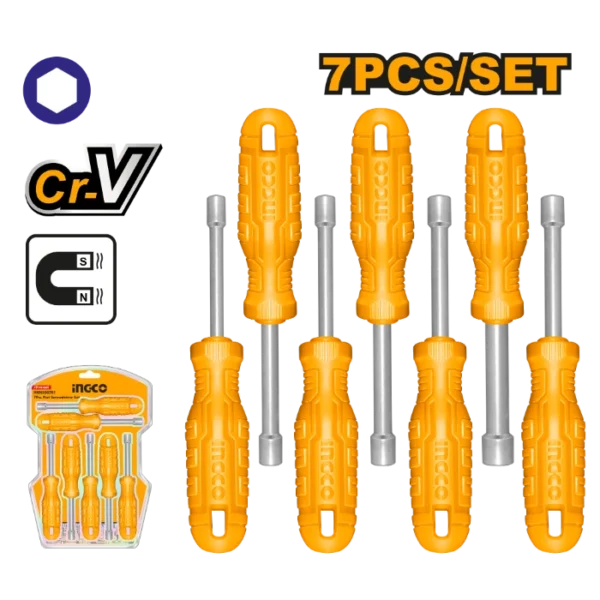 СЕТ 7/1 ЦЕВАСТИ КЛУЧЕВИ INGCO HKNSD0701