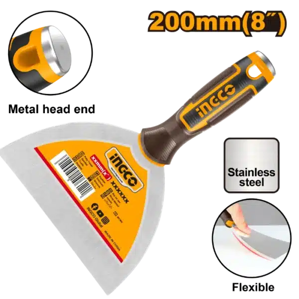 ШПАКЛA 200mm НЕРЃОСУВАЧКИ ЧЕЛИК INGCO HPUT08200