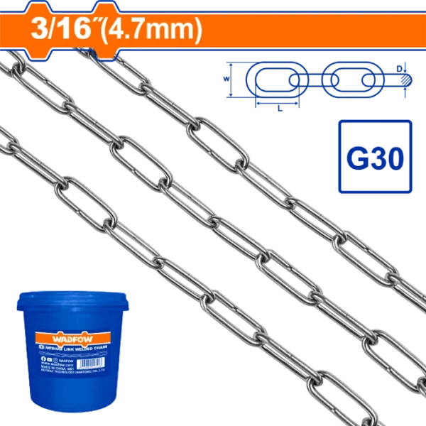СИНЏИР 5mm 50M (ЦЕНА ЗА МЕТАР) WADFOW WTLT1B05