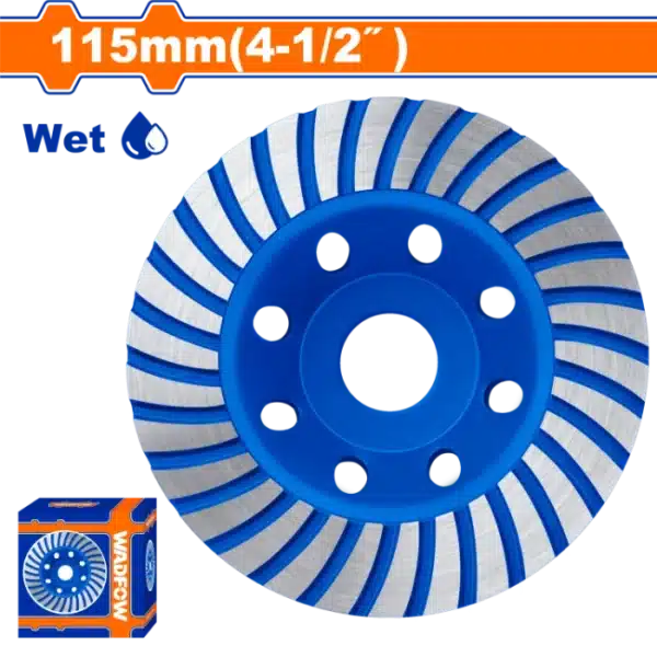 ДИЈАМАНТСКИ ДИСК 115mm ЗА БРУСЕЊЕ БЕТОН WADFOW WXK1501