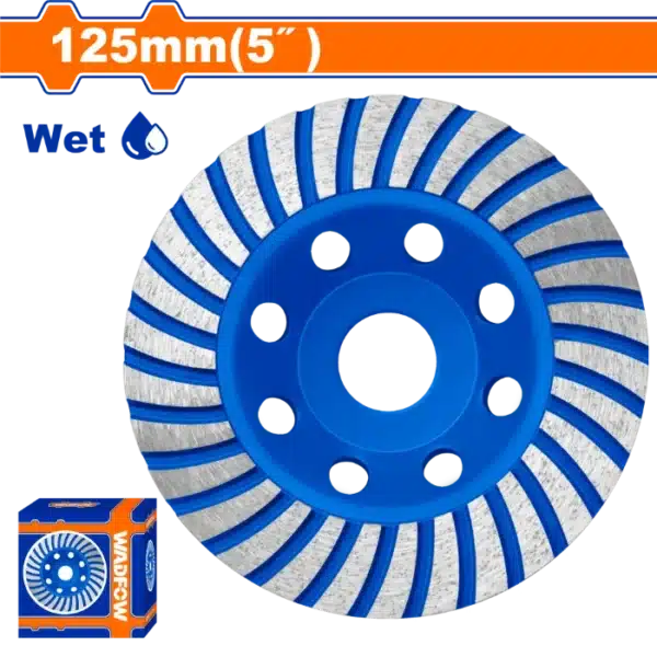ДИЈАМАНТСКИ ДИСК 125mm ЗА БРУСЕЊЕ БЕТОН WADFOW WXK1502