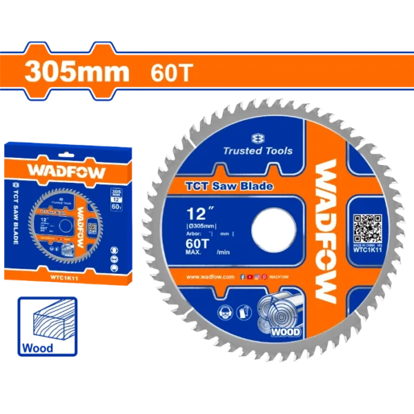 ПИЛА ЗА ЦИРКУЛАР ГЕР ЗА ДРВО 305mm 60T WADFOW WTC1K11