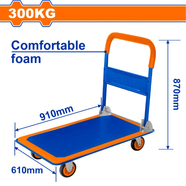 КОЛИЧКА ЗА ТРАНСПОРТ 4 ТРКАЛА 300KG WADFOW WWB1330