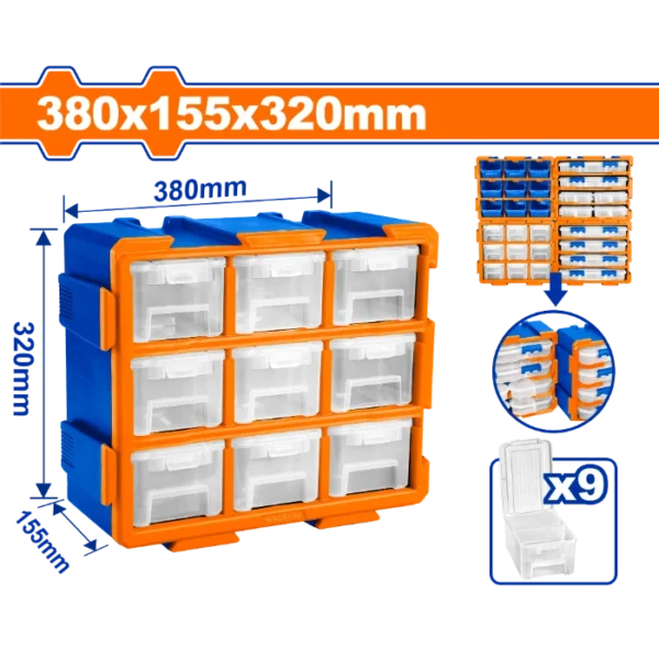 ОРГАНИЗЕР ЗА ШТРАФОВИ 380x155x320mm WADFOW WTB8331